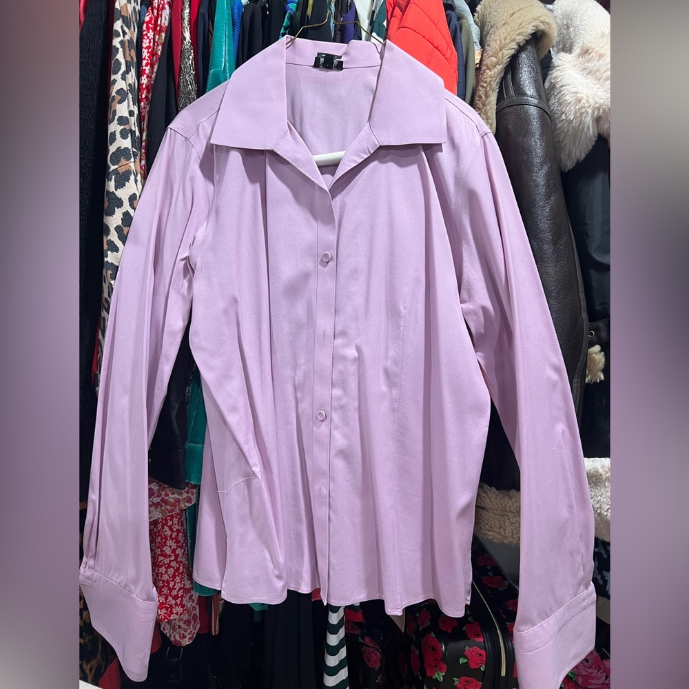 Talbots Light Purple Women's Button-Down Shirt